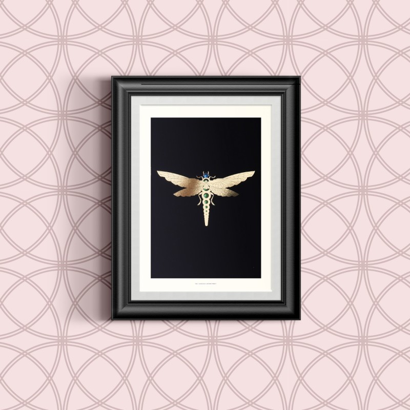 Thumbnail of Zellandine's Dragonfly - A4 Gold Print image