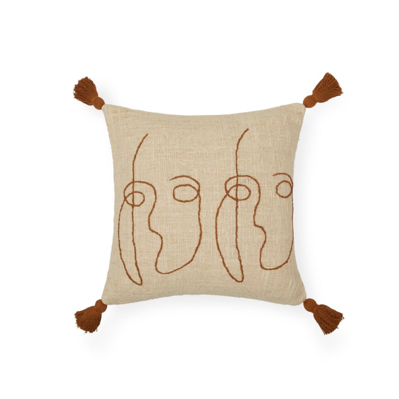 Thumbnail of Allison Organic Cotton Cushion Cover With Insert image