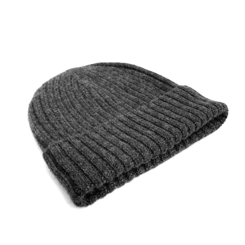 Thumbnail of 100% Pure-Cashmere Beanie Dark Grey Martino image