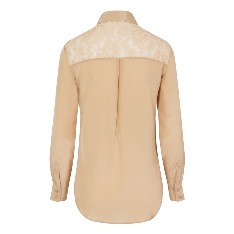 Thumbnail of Beige Classic Silk Shirt image