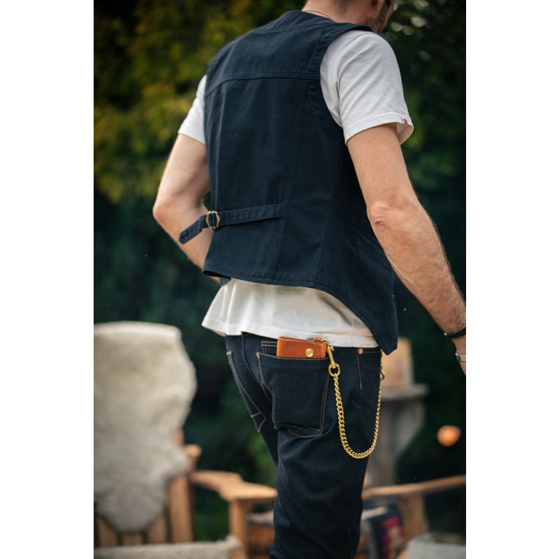 Thumbnail of &Sons Navy Lincoln Waistcoat / Vest image