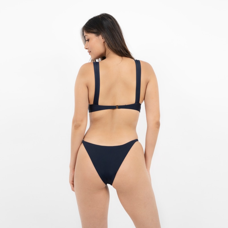 Thumbnail of Uluwatu Timeless Classic Bikini Top In Dark Blue Pebble image