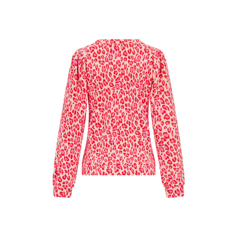 Thumbnail of Piper Leopard Jumper - Pink image