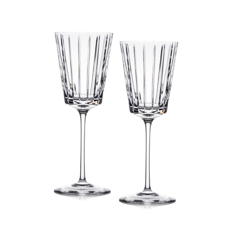 Thumbnail of Pair Of Crystal Wine Goblets image