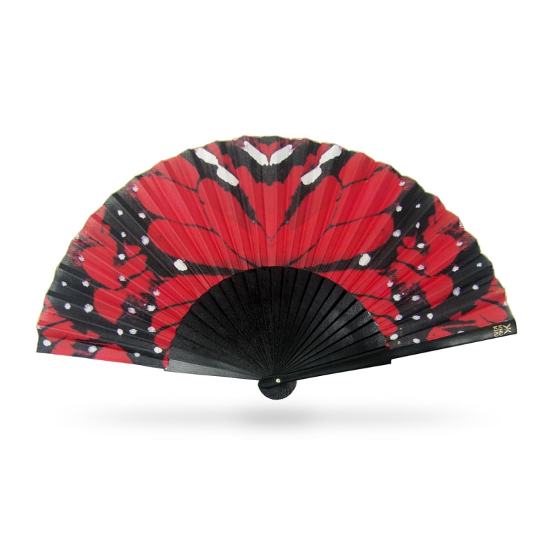 Thumbnail of Red Papillon Hand Fan image