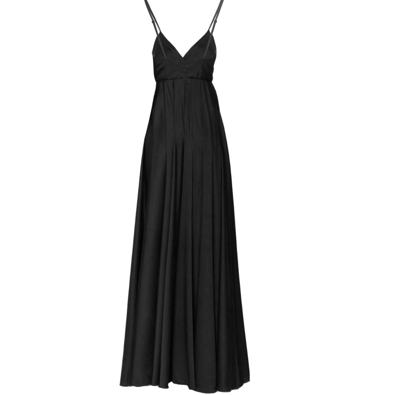 Thumbnail of Elegant Long Satin Dress Nero image