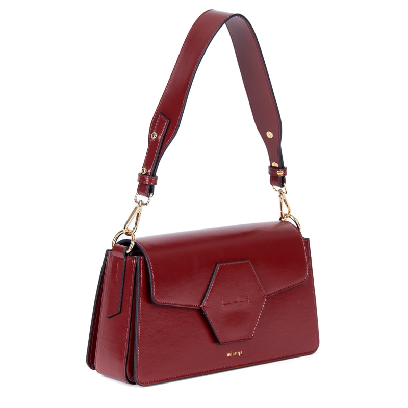 Thumbnail of Vegan Cactus Leather Shoulder Bag - Red image