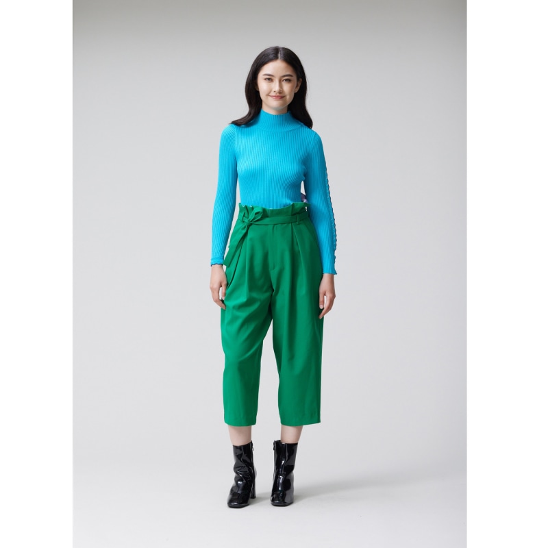 Thumbnail of Ruffles Flower-Like High Waist Pant image