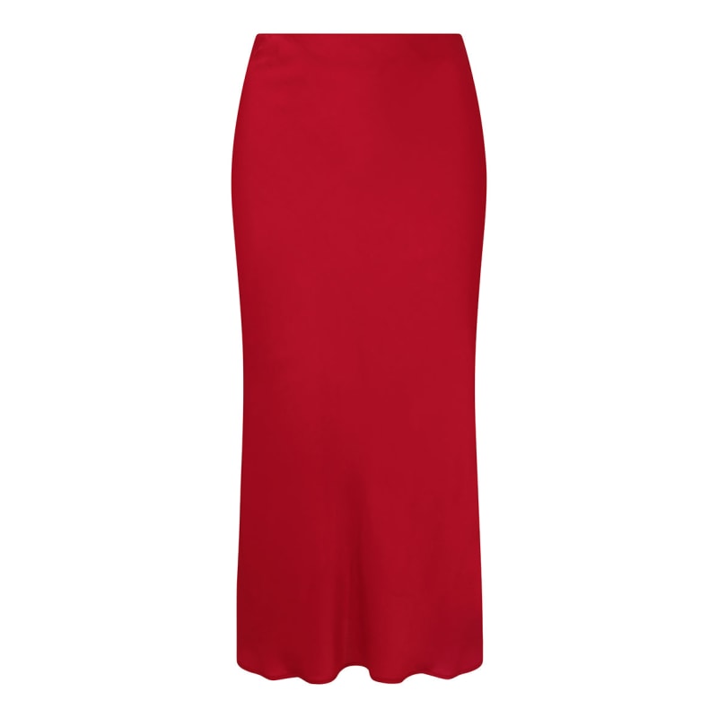 Thumbnail of Seren Midi Skirt In Tulip Red image