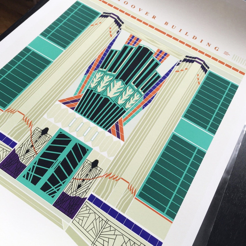 Thumbnail of The Hoover Building Art Print Poster image