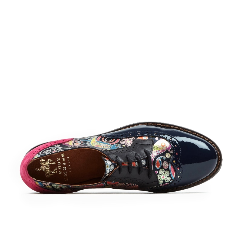 The Artist Navy Pink Womens Oxford Shoes Embassy London USA