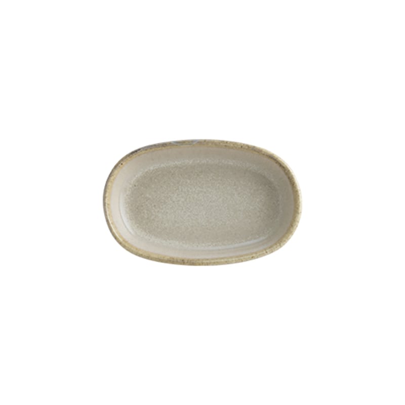 Thumbnail of 4Xsand Porcelain Platter Beige Oval 4.00" X 2.50" X 0.75" Set Of Four4 image