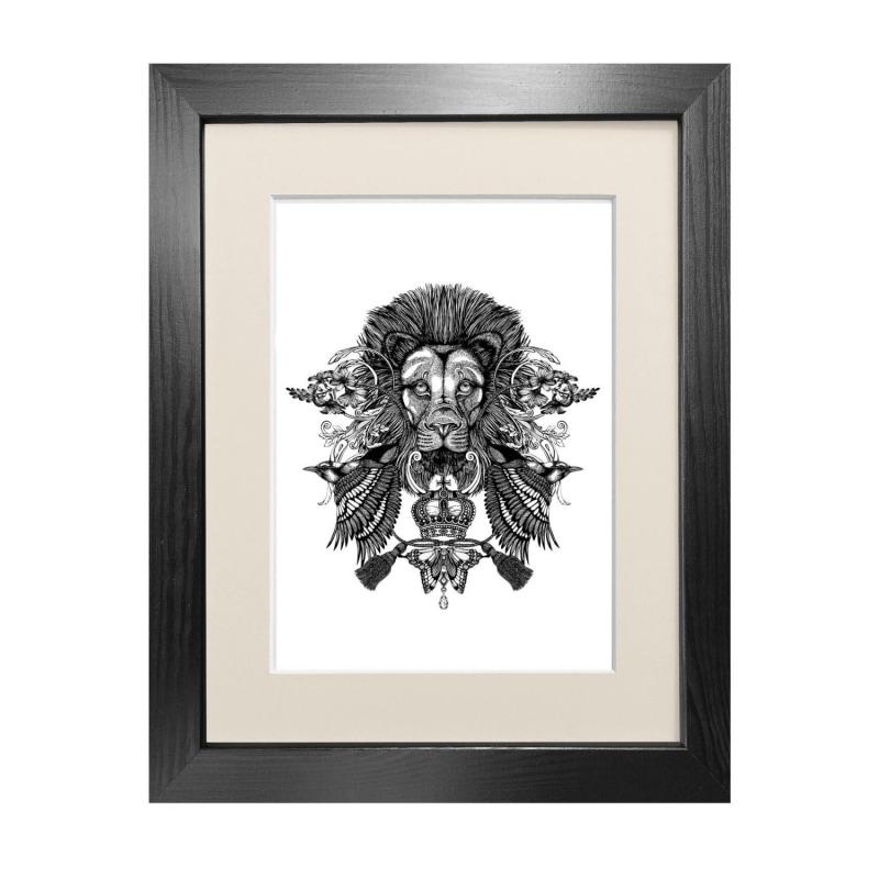 Thumbnail of 'The Regal Lion' Fine Art Print A5 image