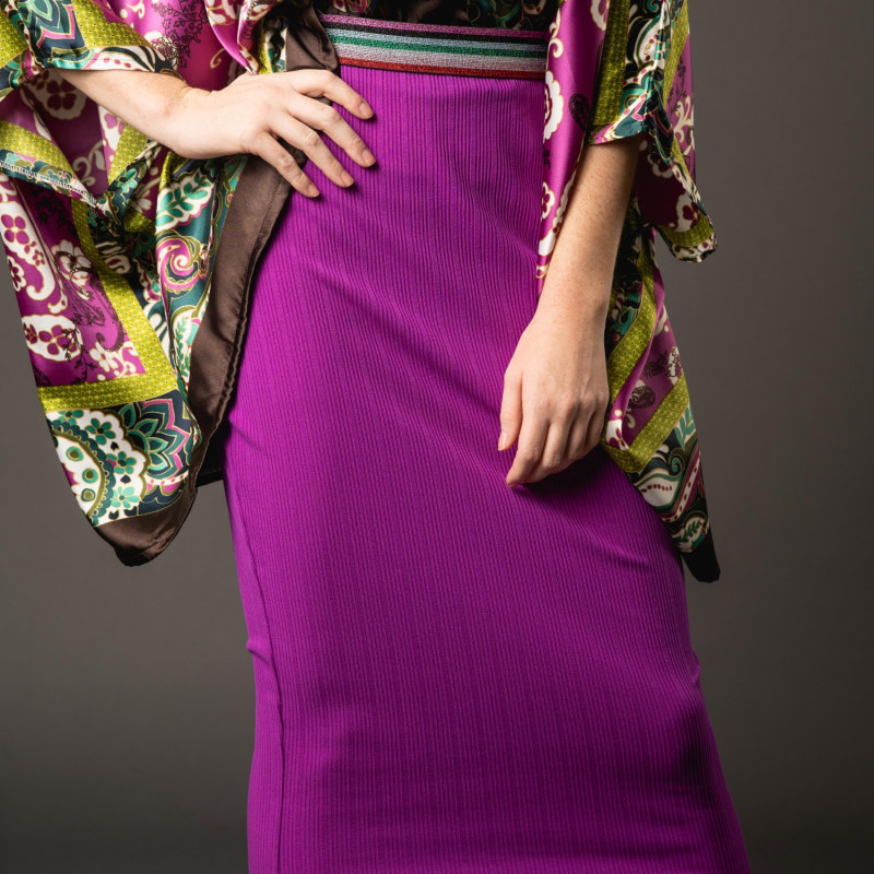 Thumbnail of Fuschia Pencil Skirt image