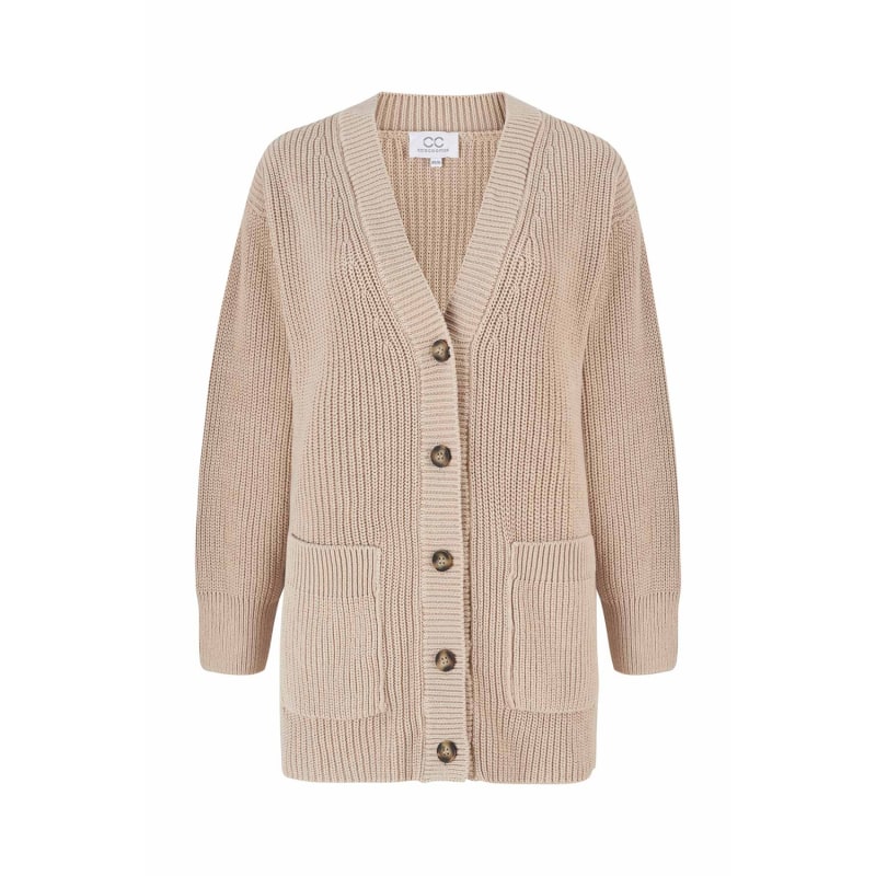 Beige cotton clearance cardigan