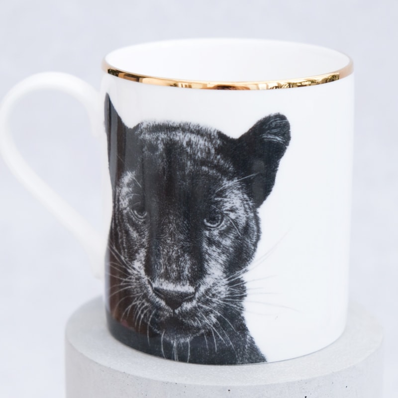 Thumbnail of Panther Fine Bone China Mug image