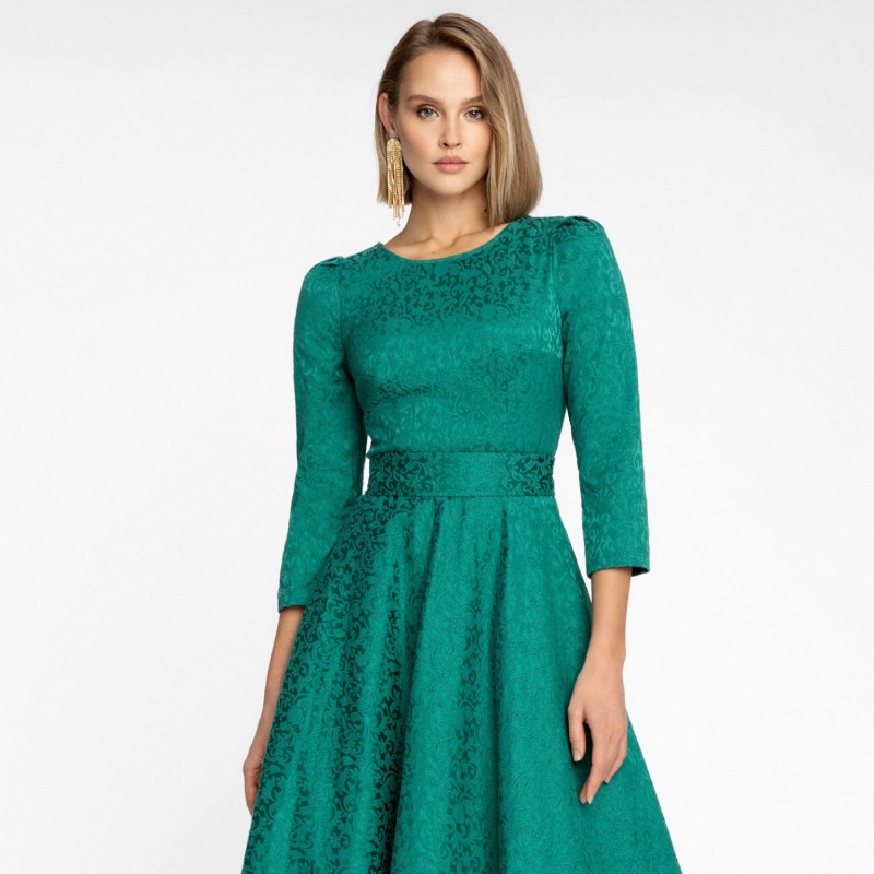 Thumbnail of Jacquard Dress Alyzee Green image
