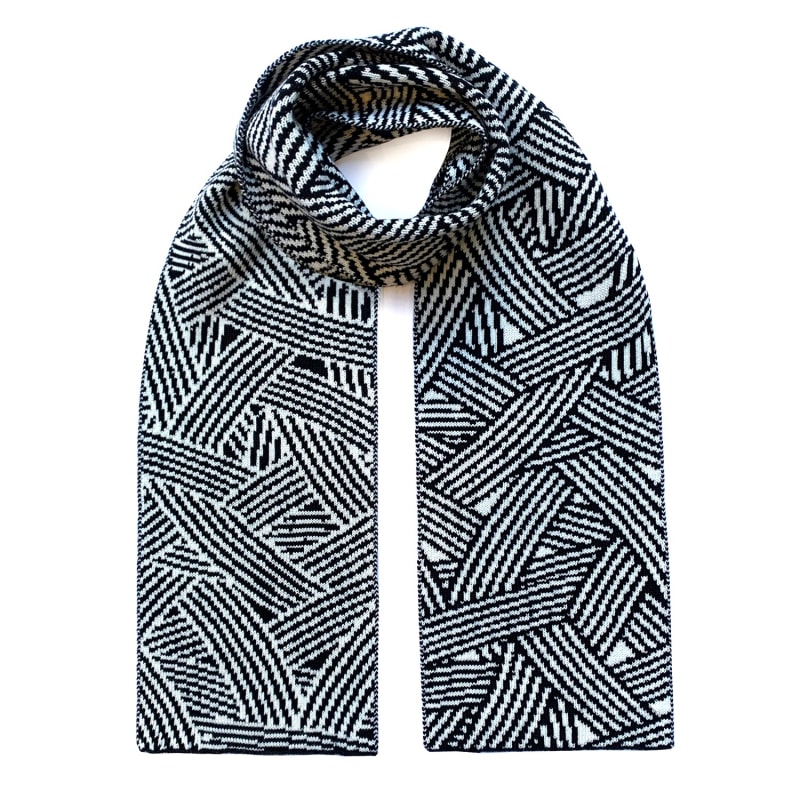 Thumbnail of Geometric Striped Wool & Cashmere Scarf image