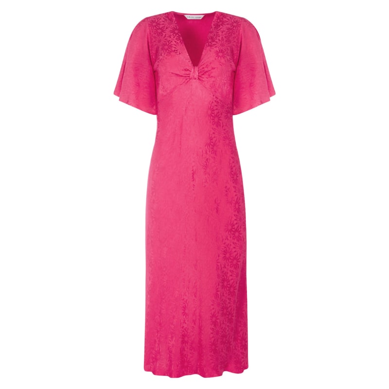 Thumbnail of The Elouise Midi Dress In Pink Daisy image