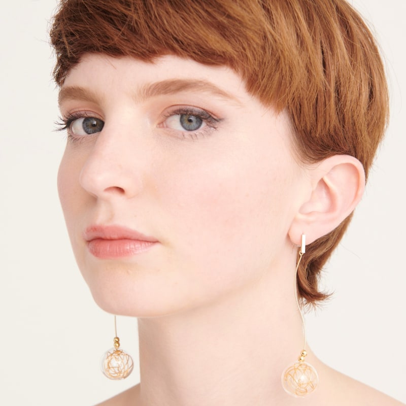 Thumbnail of Transparent Sphere Earrings image