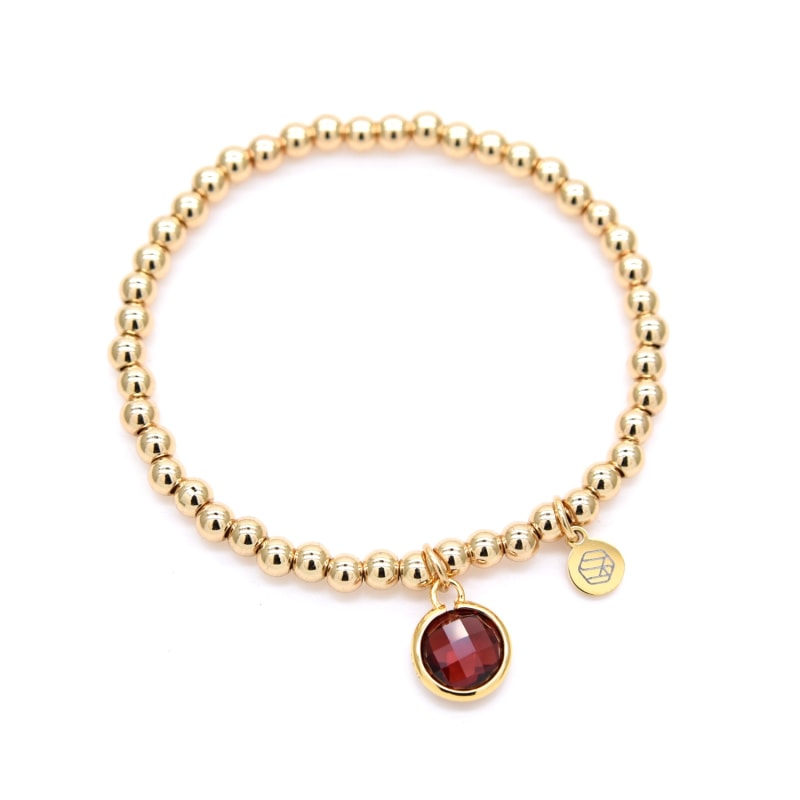 Thumbnail of Garnet Bracelet January Birthstone image