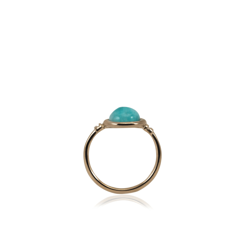 Thumbnail of Satellite Rose Gold Vermeil Amazonite Ring image