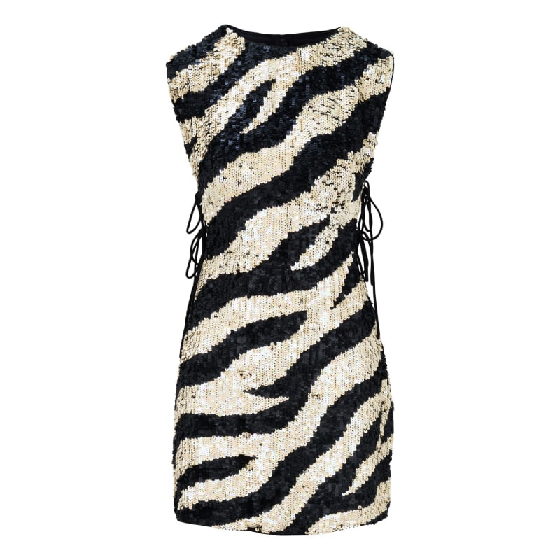 Thumbnail of Fallon Dress In Zebra Sequin image