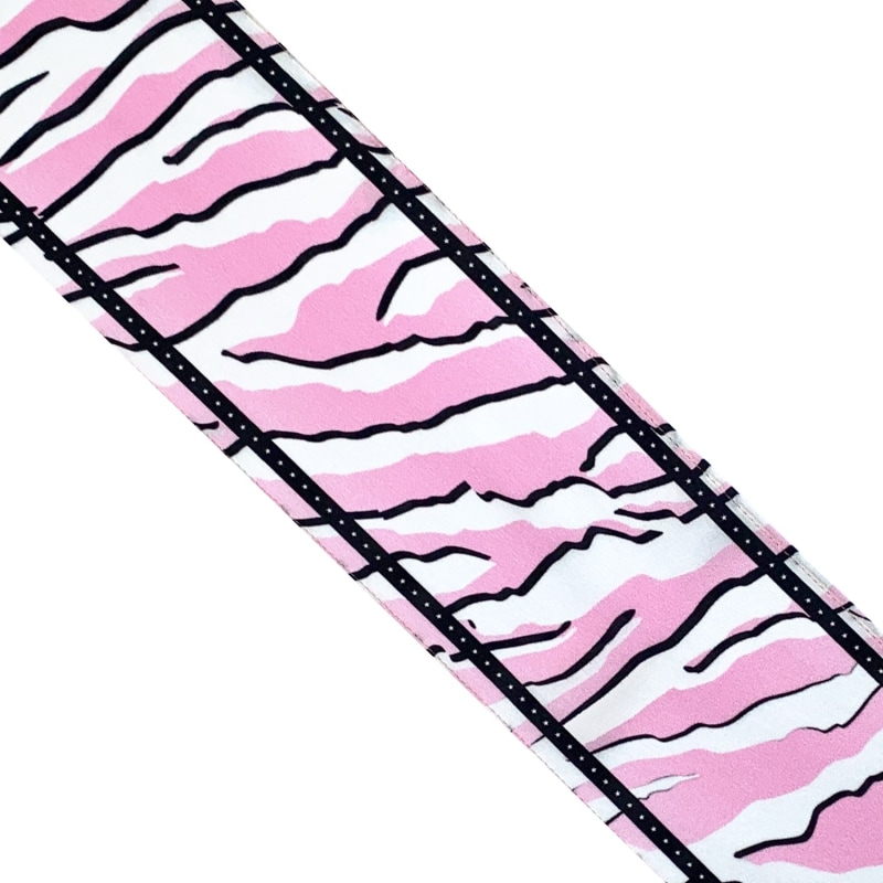 Thumbnail of Wild Tiger Silk Neck Scarf Pink image