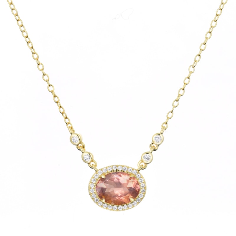 Thumbnail of Aura Tourmaline Drop Necklace - Neutrals image