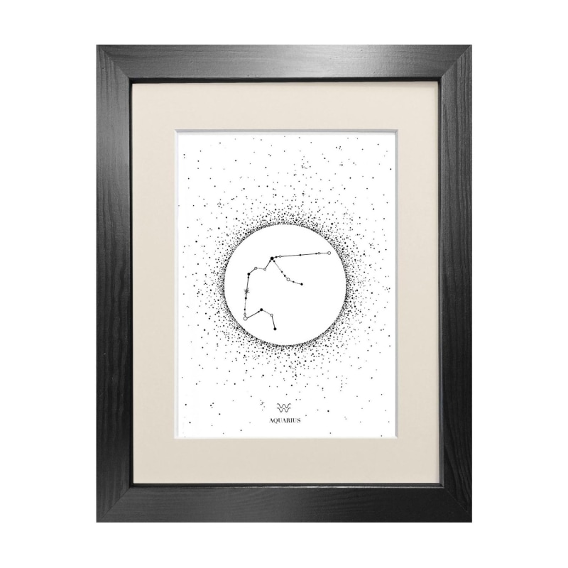 Thumbnail of 'Aquarius Star Sign' - Fine Art Print A4 image