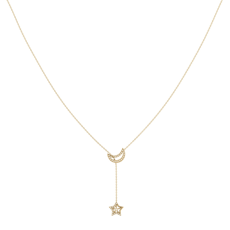 Thumbnail of Shooting Star Necklace In 14 Kt Yellow Gold Vermeil On Sterling Silver image