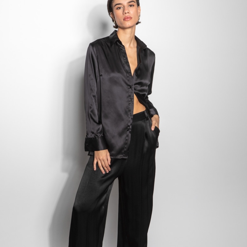 Thumbnail of The Silk Shirt In Black image