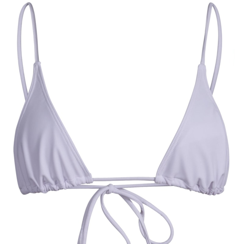 Sacred Tie Back Tassel Bikini Top Sunblock White by Minimale Animale