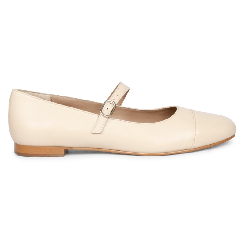 Cream ballerina shoes store