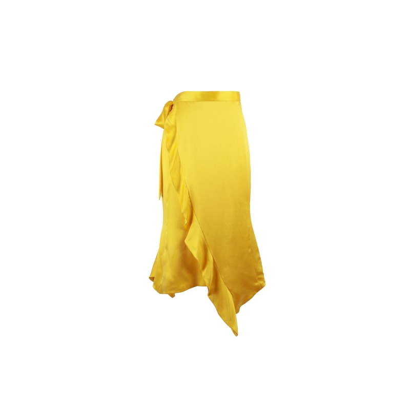 Thumbnail of Sakura Wrap Skirt - Yellow & Orange image