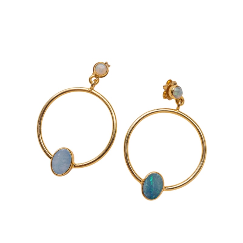 Opal best sale statement earrings