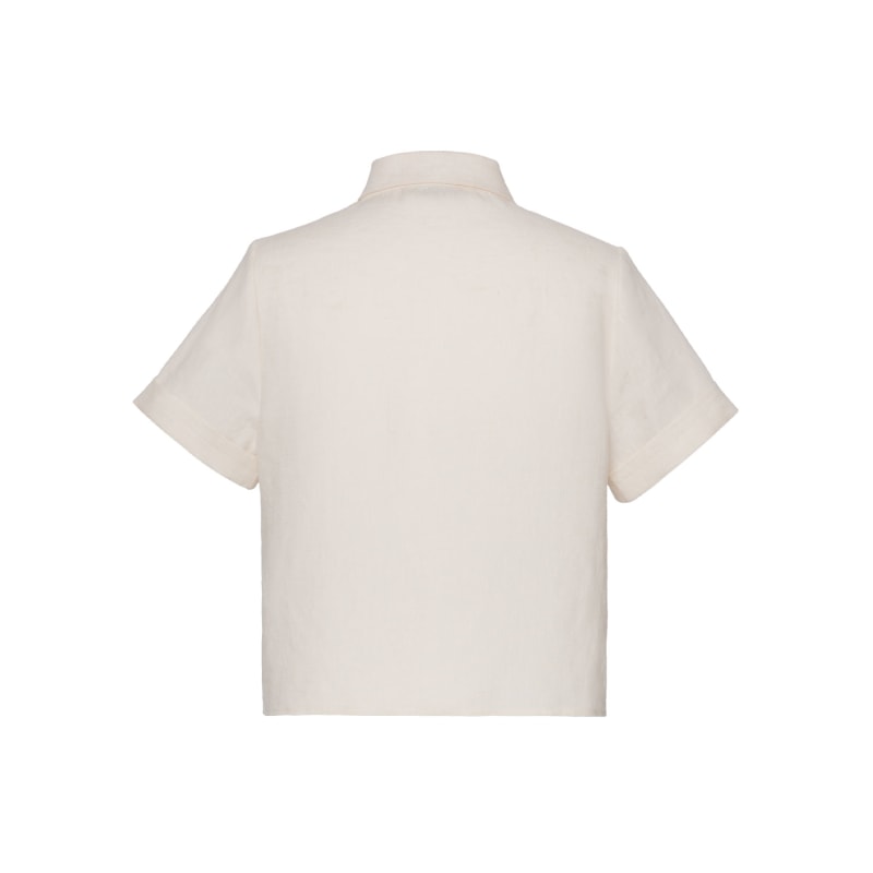 Thumbnail of Sarah Linen Shirt - Cream White image