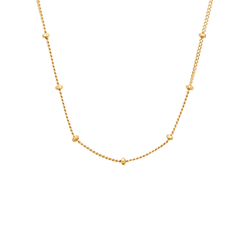 Satellite Bobble Chain Choker Necklace Gold by Cartilage Cartel
