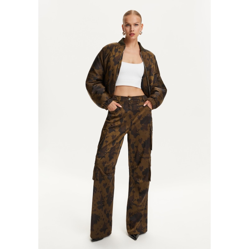 Satin Cargo Pants, NOCTURNE