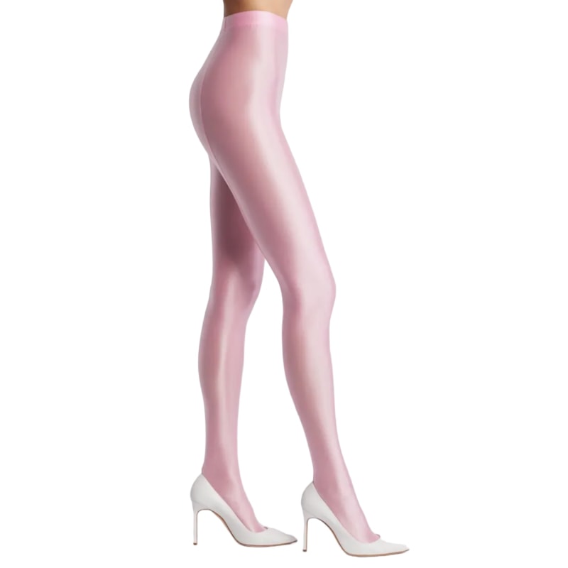 Pink satin leggings cheap