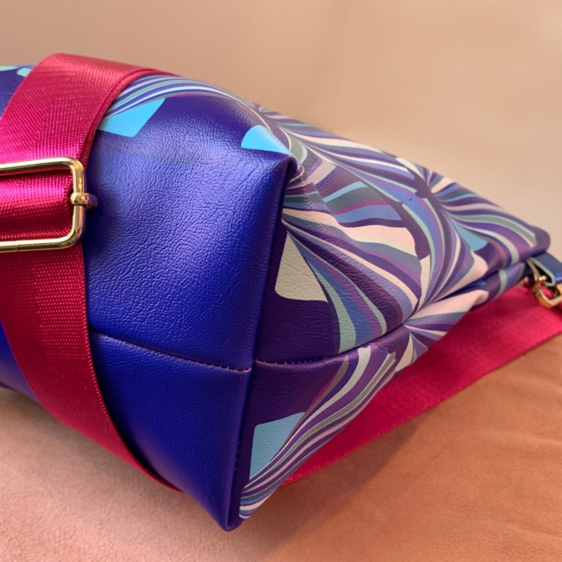 Thumbnail of Blue Shell Vegan Leather Handbag image