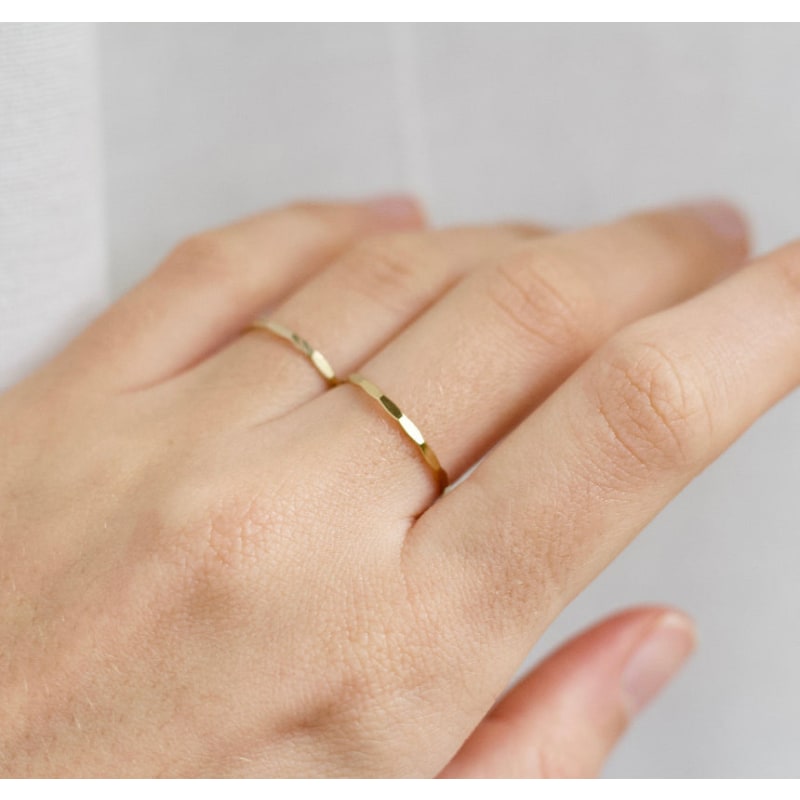 Thumbnail of Scallop Wave Ring - Gold image