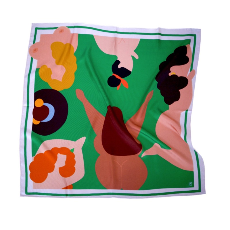 Thumbnail of Double Sided Silk Scarf - San Francisco image