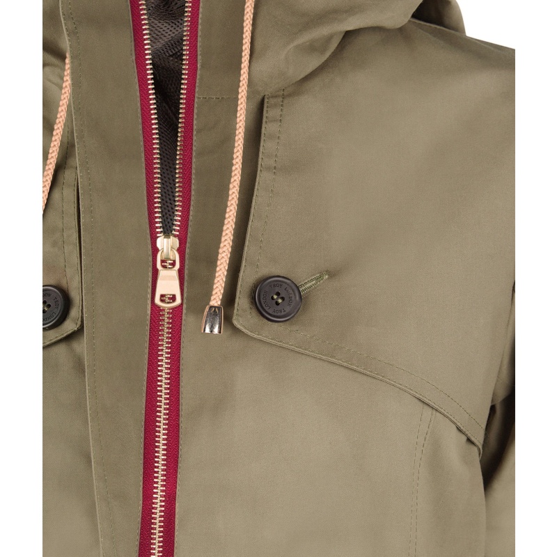 Thumbnail of Pop Wax Parka In Khaki Green image