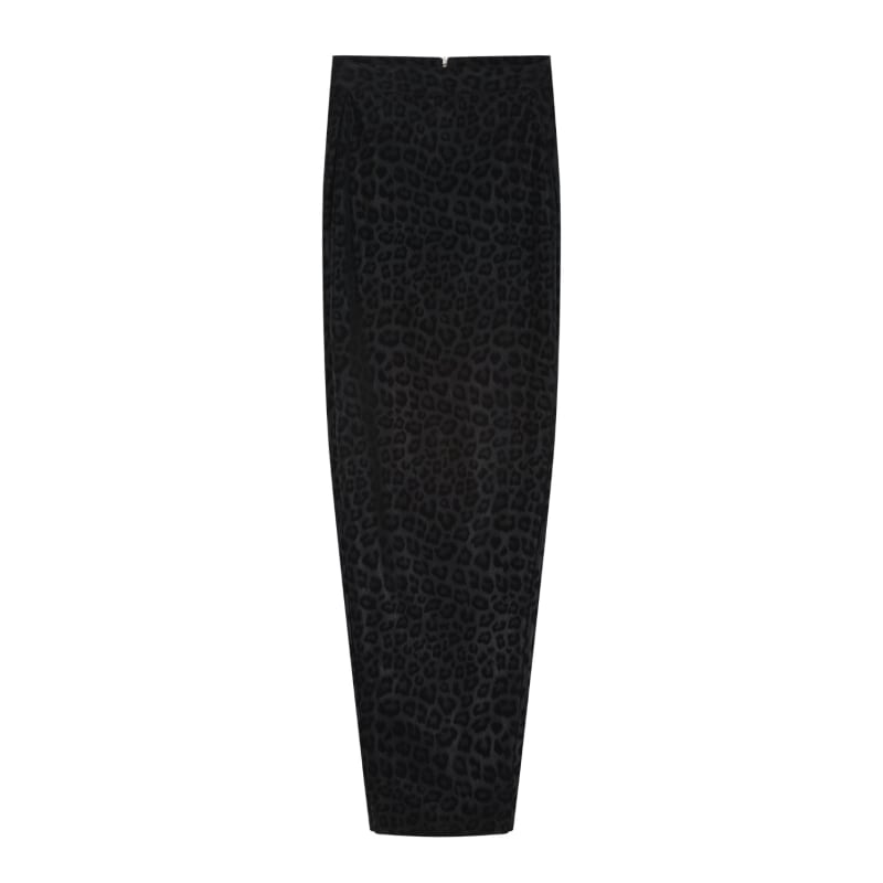 Leopard print jacket black pencil skirt online