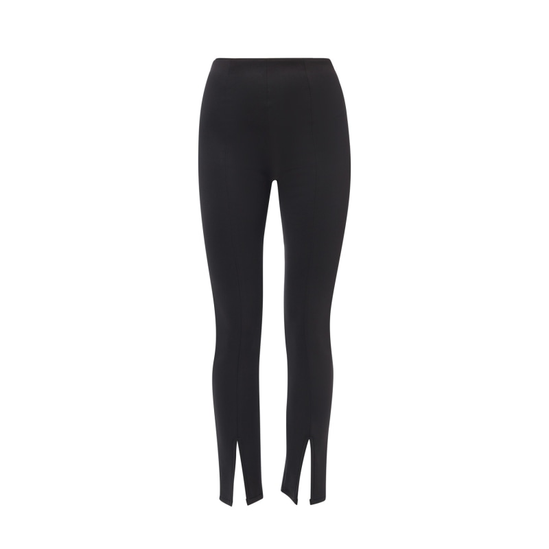 Black leggings with slits shop