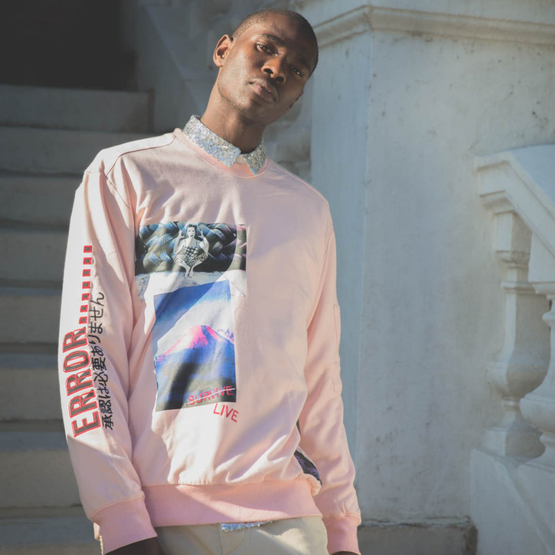 Thumbnail of Pink Bamboo 'Error' Sweatshirt image