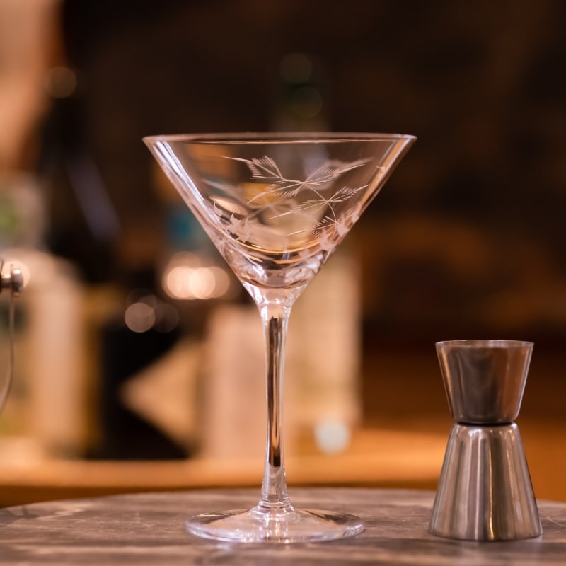 Crystal on sale martini glasses