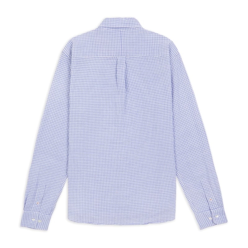 Thumbnail of Seersucker Shirt - Gingham Blue image