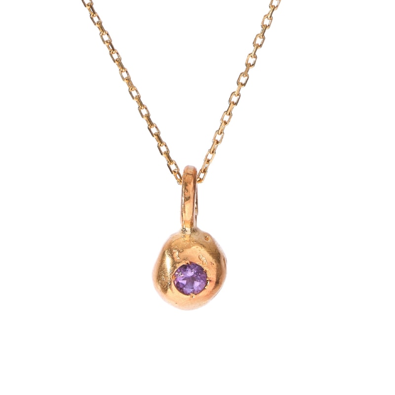 Thumbnail of Sentio Amethyst Birthstone Necklace - Aquarius - February image